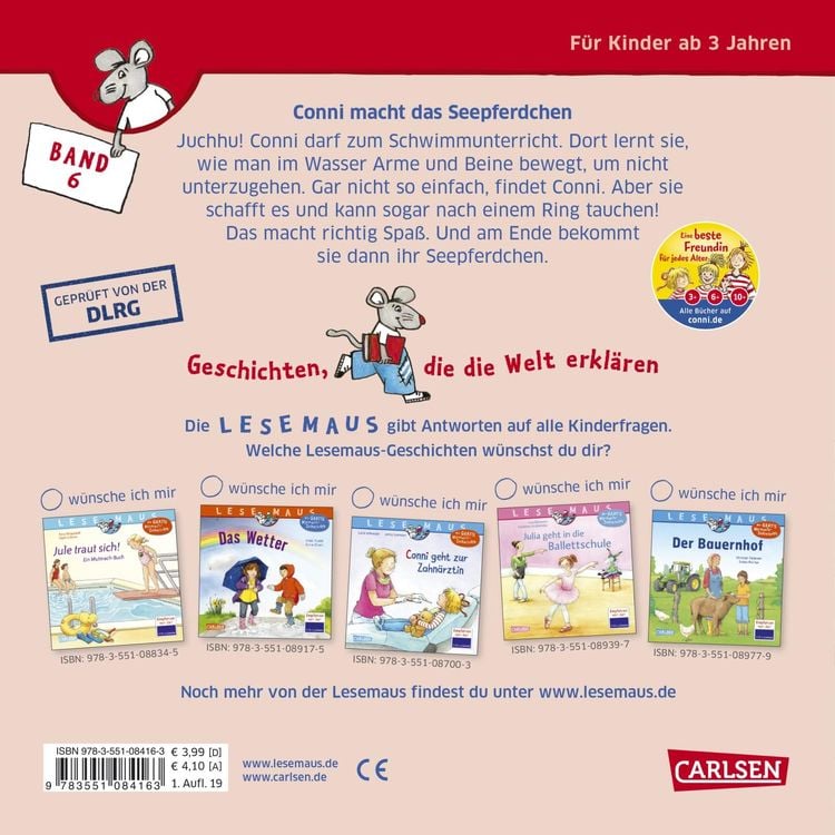 Produktbild: LESEMAUS 6: Conni macht das Seepferdchen