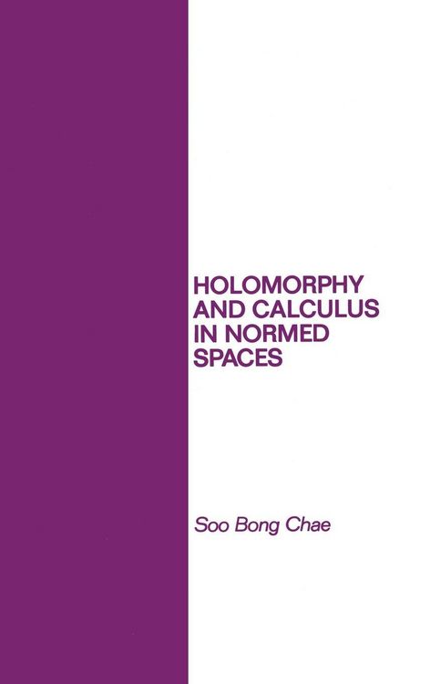 Produktbild: Holomorphy and Calculus in Normed SPates