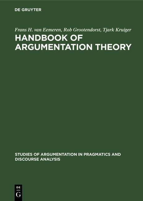 Produktbild: Handbook of Argumentation Theory
