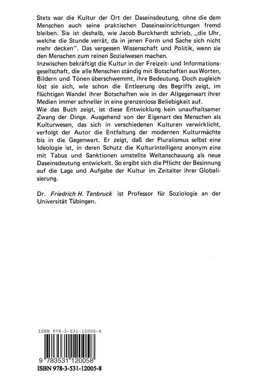 Produktbild: Die kulturellen Grundlagen der Gesellschaft