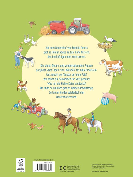 Traktor, Kühe & Bauernhof: Das Große Wimmelbuch Vom Landleben: Wimmel- Bilderbuch Für Kinder Ab 2 Jahren. Zum Suchen Und Mitraten : Braun, Christina, Coenen, Sebastian