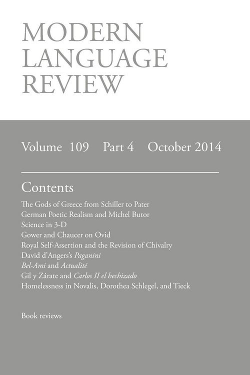 Produktbild: Modern Language Review (109