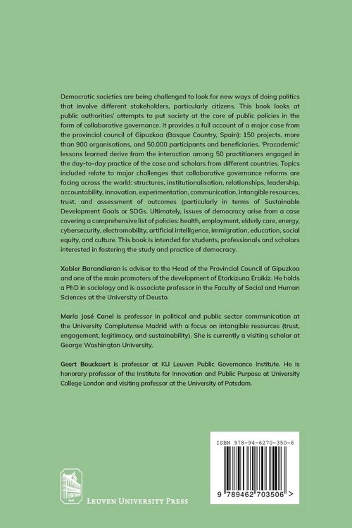 Produktbild: Building Collaborative Governance in Times of Uncertainty