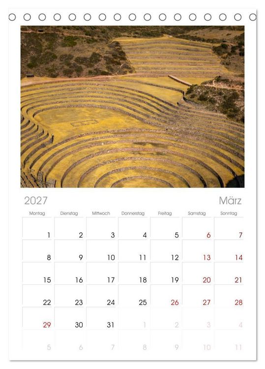 Produktbild: Tischplaner 2027 - Peru - Traumreise durch das Land der Inka (A5 Tischkalender zum Aufstellen) CALVENDO