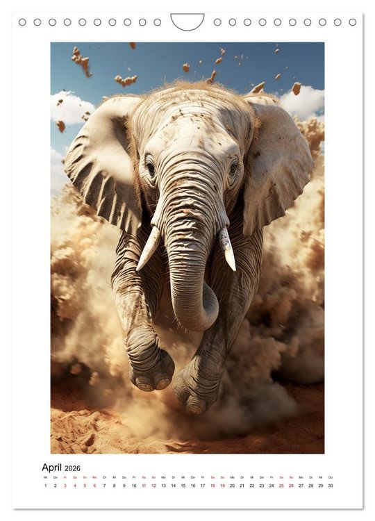 Produktbild: Highspeed Tiere (Wandkalender 2026 DIN A4 hoch), CALVENDO Monatskalender