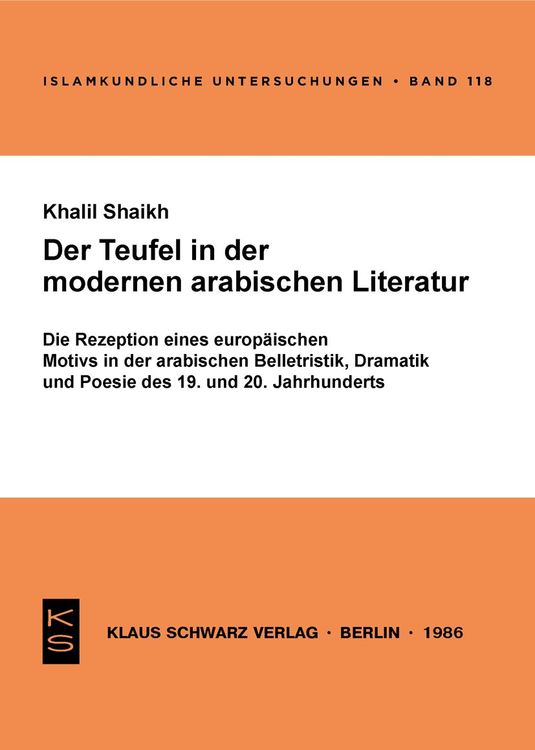 Produktbild: Der Teufel in der modernen arabischen Literatur