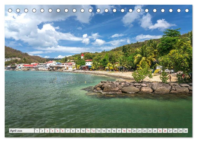 Produktbild: Karibik - Guadeloupe (Tischkalender 2026 DIN A5 quer), CALVENDO Monatskalender