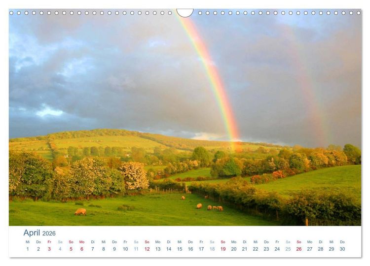 Produktbild: Irland 2026. Impressionen zwischen gr&uuml;nen H&uuml;geln und blauen K&uuml;sten (Wandkalender 2026 DIN A3 quer), CALVENDO Monatskalender