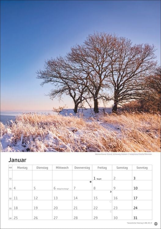 Produktbild: Deutschlands K&uuml;sten Kalender 2027