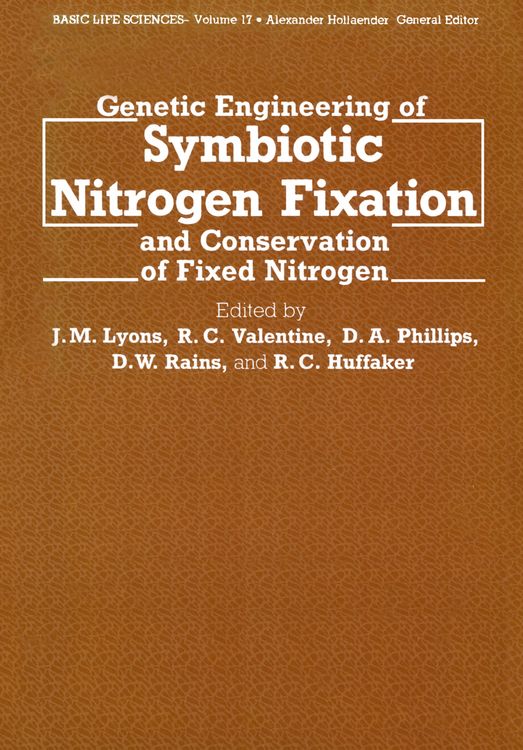 Produktbild: Genetic Engineering of Symbiotic Nitrogen Fixation and Conservation of Fixed Nitrogen