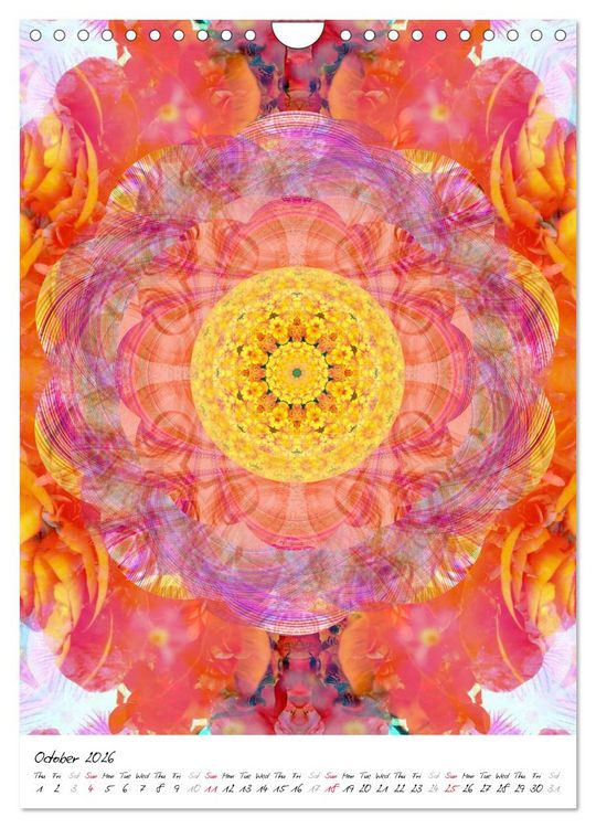 Produktbild: MANDALA COMPOSITIONS (Wall Calendar 2026 DIN A4 portrait), CALVENDO 12 Month Wall Calendar