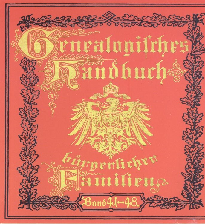 Produktbild: Deutsches Geschlechterbuch - CD-ROM. Genealogisches Handbuch b&uuml;rgerlicher Familien / Genealogisches Handbuch b&uuml;rgerlicher Familien B&auml;nde 41-48