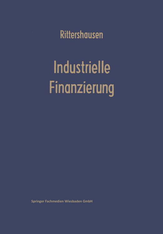 Produktbild: Industrielle Finanzierungen