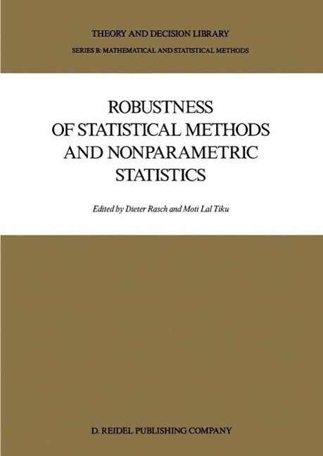 Produktbild: Robustness of Statistical Methods and Nonparametric Statistics