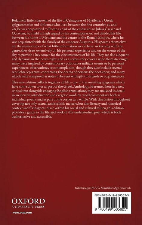 Produktbild: Epigrams of Crinagoras of Mytilene