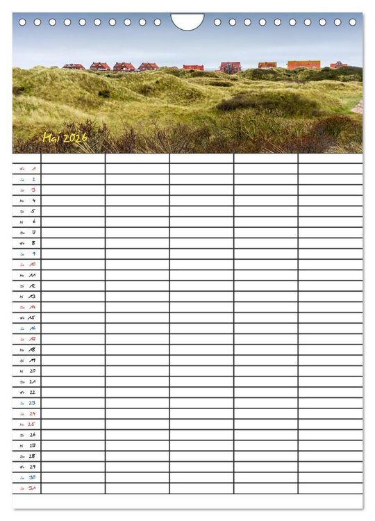 Produktbild: JUIST - DIE NORDSEEINSEL (Wandkalender 2026 DIN A4 hoch), CALVENDO Monatskalender