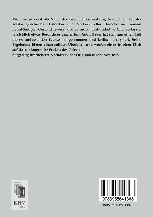 Produktbild: Die Entstehung des herodotischen Geschichtswerkes