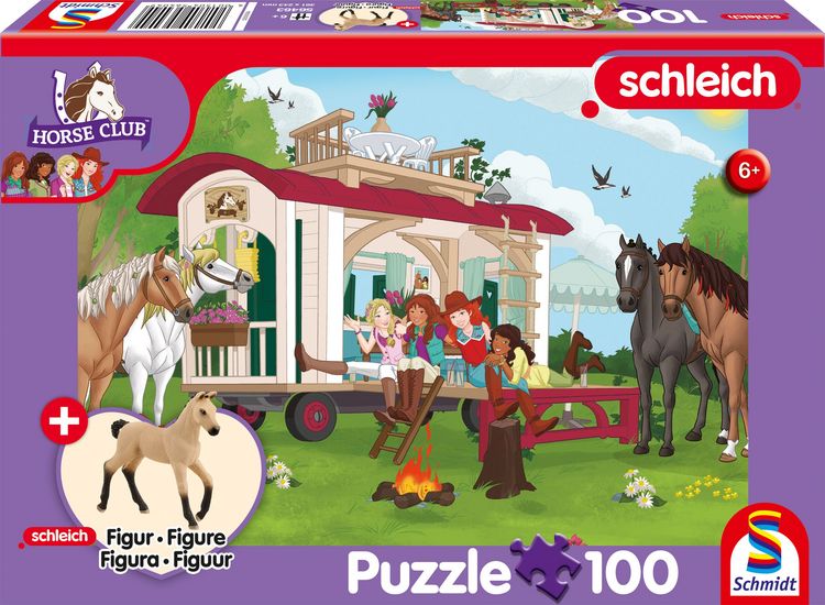 Produktbild: Horse Club, Hannoveraner Fohlen, Falbe (AT), 100 Teile, mit Add-on (eine Original Figur)
