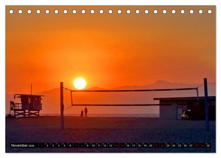 Produktbild: Volleyball Action (Tischkalender 2026 DIN A5 quer), CALVENDO Monatskalender