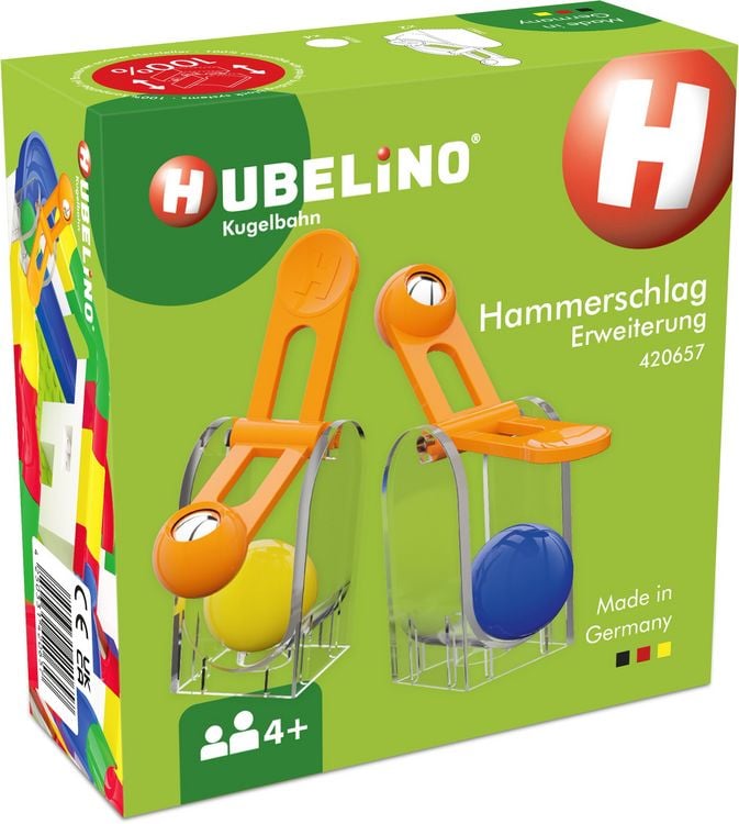 Produktbild: HUBELINO Kugelbahn Hammerschlag Erweiterung (6-teilig)