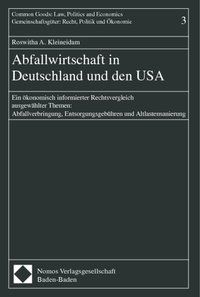 Produktbild: Abfallwirtschaft in Deutschland und den USA