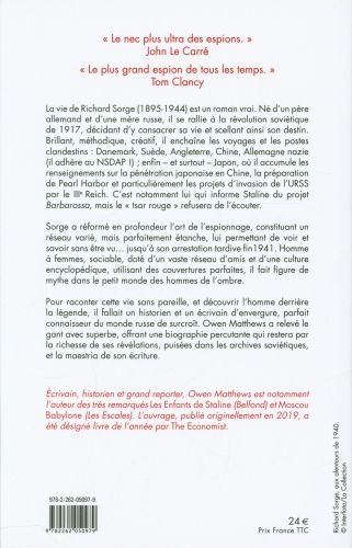 Produktbild: Richard Sorge : un espion parfait : le ma&icirc;tre agent de Staline
