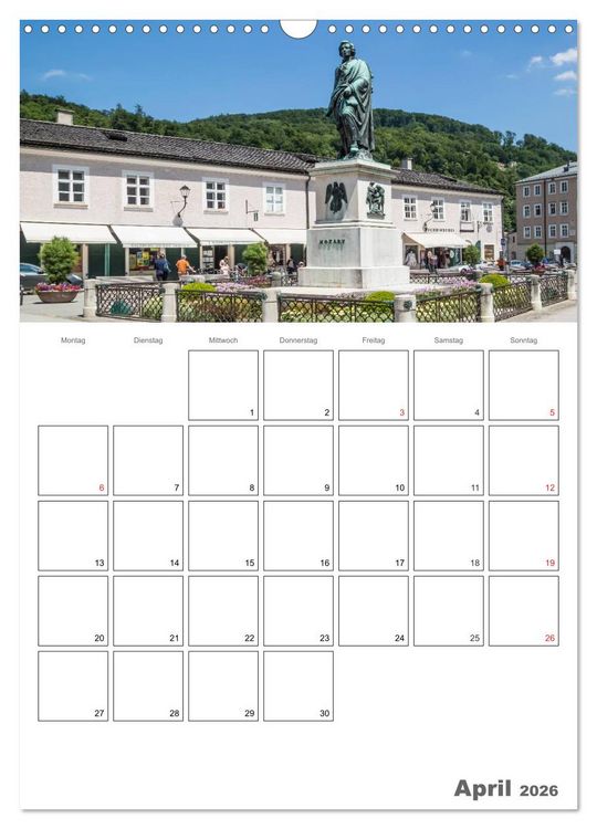 Produktbild: Bezauberndes SALZBURG / Terminplaner (Wandkalender 2026 DIN A3 hoch), CALVENDO Monatskalender