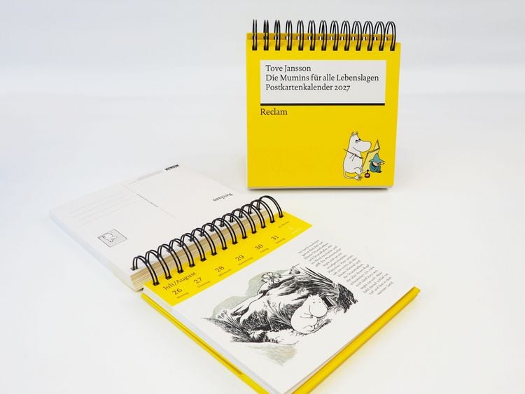 Produktbild: Die Mumins f&uuml;r alle Lebenslagen. Postkartenkalender 2027