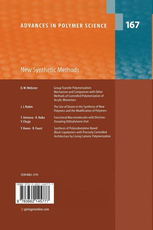 Produktbild: New Synthetic Methods