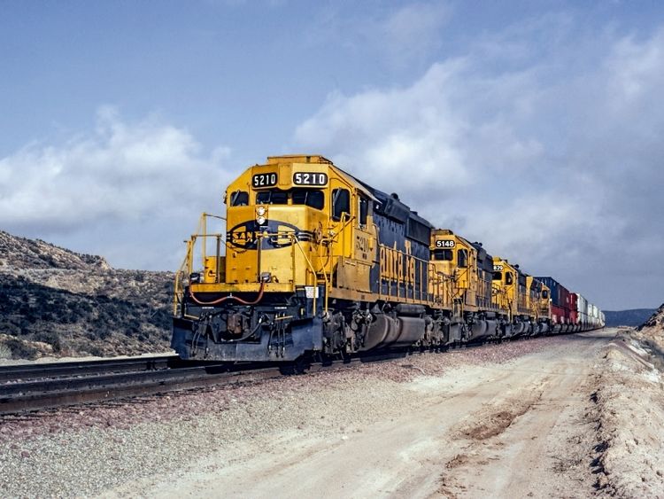 Produktbild: CALVENDO Puzzle Union Pacific, 1996 1000 Teile Puzzle quer | 1000 Teile Lege-Gr&ouml;&szlig;e 64 &times; 48 cm Foto-Puzzle f&uuml;r gl&uuml;ckliche Stunden