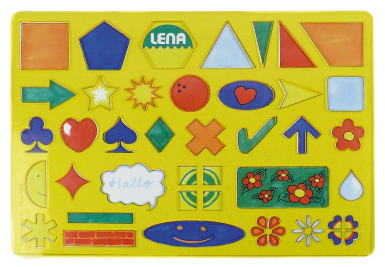 Produktbild: Zeichenschablone Alphabet/Zahlen + Zeichen, Beutel