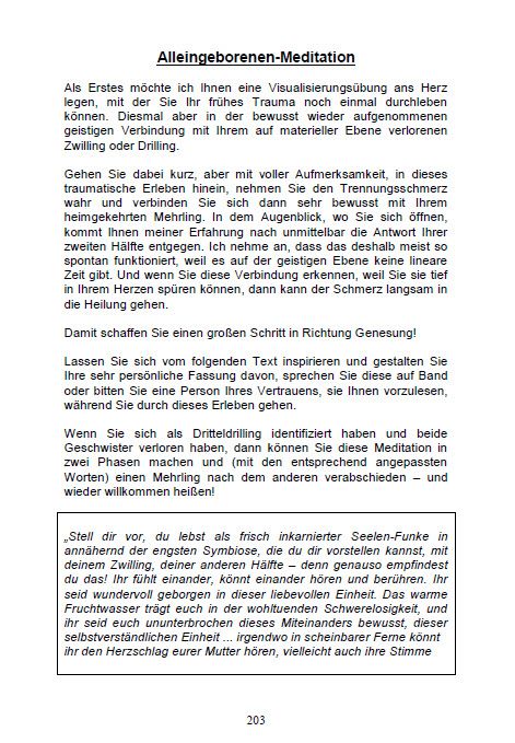 Produktbild: Alleingeborener Zwilling