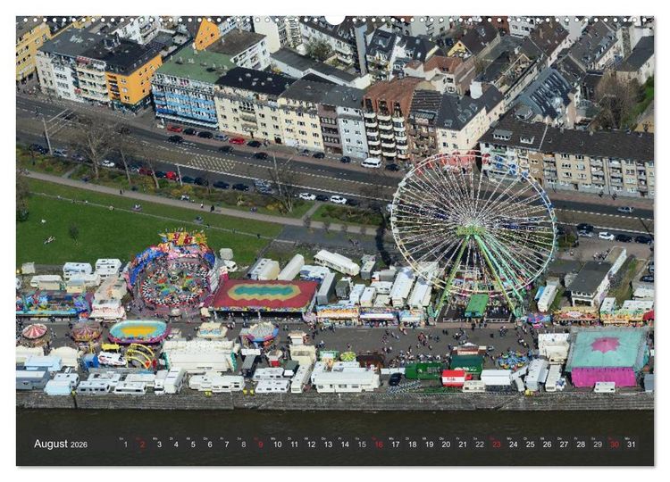 Produktbild: K&ouml;ln - Die Rheinmetropole aus der Luft (hochwertiger Premium Wandkalender 2026 DIN A2 quer), Kunstdruck in Hochglanz