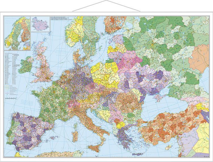 Produktbild: Europa mit T&uuml;rkei - Stra&szlig;en- und Postleitzahlen