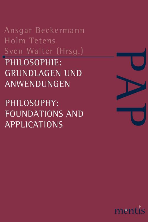 Produktbild: Philosophie: Grundlagen und Anwendungen /Philosophy: Foundations and Applications