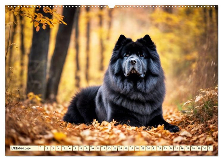 Produktbild: Chow Chow - der L&ouml;wenkopfhund (hochwertiger Premium Wandkalender 2026 DIN A2 quer), Kunstdruck in Hochglanz