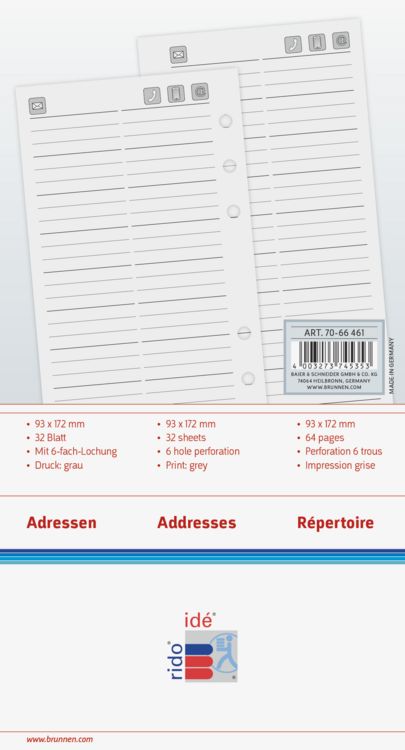 Produktbild: TimerTiming2 Adr/Notizen Formular