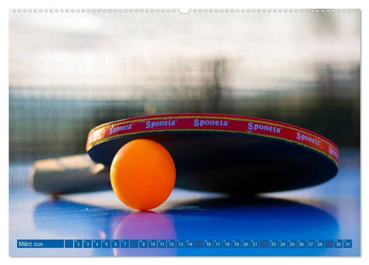 Produktbild: Tischtennis - Der am schnellsten gespielte Sport der Welt (Wandkalender 2026 DIN A2 quer), CALVENDO Monatskalender