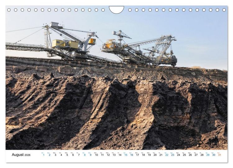 Produktbild: Mining machines in action - Various open-pit mines (Wall Calendar 2026 DIN A4 landscape), CALVENDO 12 Month Wall Calendar