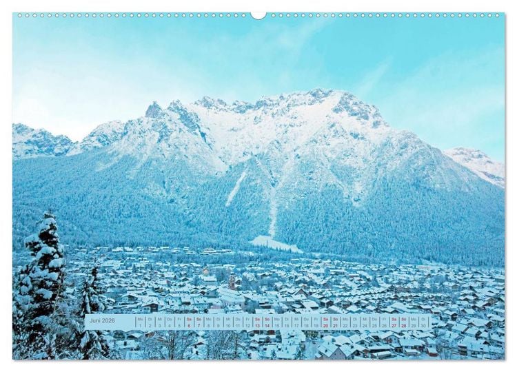 Produktbild: Mittenwald rundherum ein Wintertraum (hochwertiger Premium Wandkalender 2026 DIN A2 quer), Kunstdruck in Hochglanz
