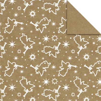 Produktbild: URSUS Faltbl&auml;tter Kraftpapier "Weihnachten", 15 x 15 cm