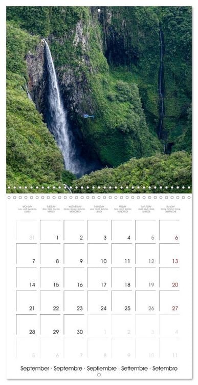 Produktbild: L'ile de la R&eacute;union, un volcan au milieu de l'oc&eacute;an Indien (Calendrier mural carr&eacute; 2026 30x30 cm) Calendrier double avec une page pour vos prises de notes