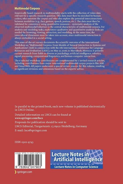 Produktbild: Multimodal Corpora