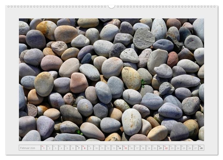 Produktbild: Die Kunst der Steine / 2026 (hochwertiger Premium Wandkalender 2026 DIN A2 quer), Kunstdruck in Hochglanz