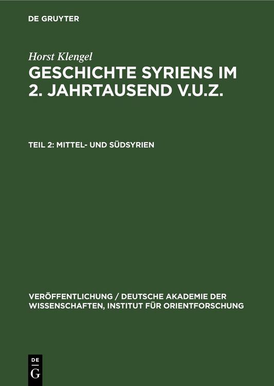 Produktbild: Mittel- und S&uuml;dsyrien
