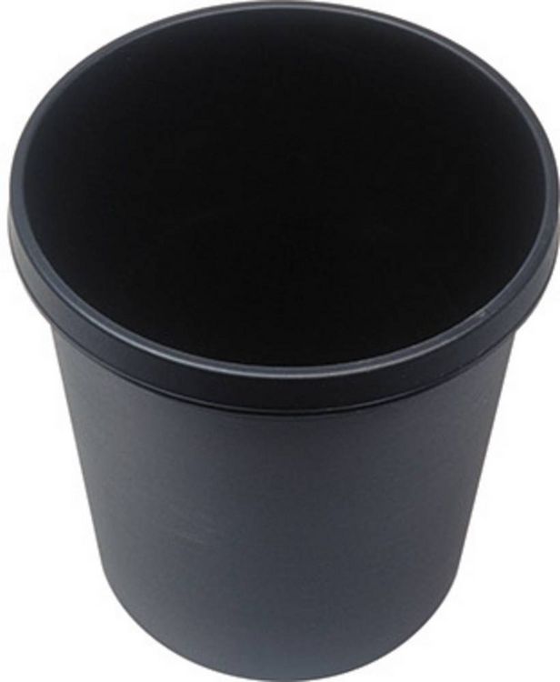 Produktbild: Helit the german H6105895 Papierkorb 18 l (&Oslash; x H) 315 mm x 335 mm Polypropylen Schwarz 1 St.