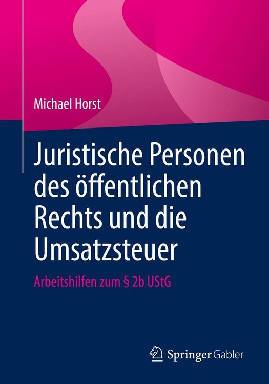 Produktbild: Juristische Personen des &ouml;ffentlichen Rechts und die Umsatzsteuer