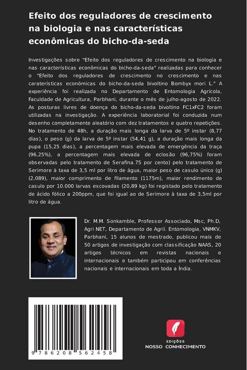 Produktbild: Efeito dos reguladores de crescimento na biologia e nas caracter&iacute;sticas econ&ocirc;micas do bicho-da-seda