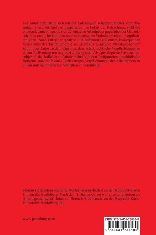 Produktbild: Die schuldrechtliche Regelungsbefugnis der Tarifvertragsparteien