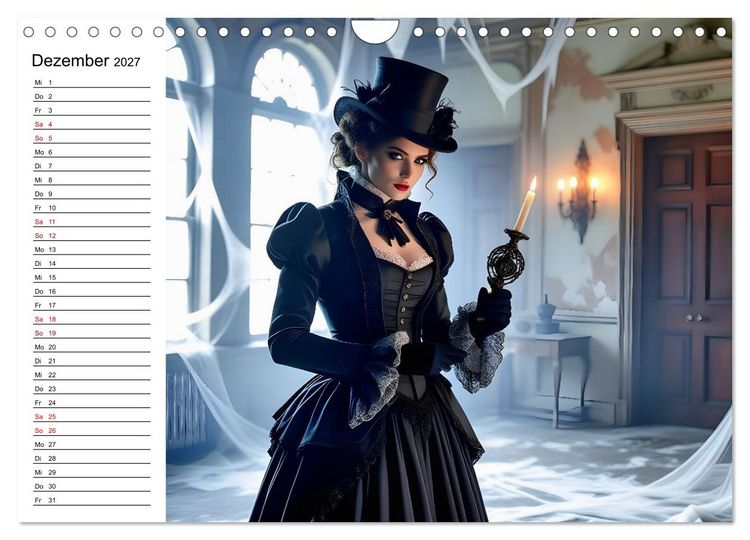 Produktbild: Geheimnisvolle Frauenportr&auml;ts (Wandkalender 2027 DIN A4 quer), CALVENDO Monatskalender
